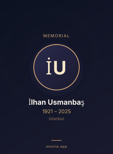 Memorial portrait of İlhan Usmanbaş