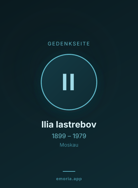 Gedenkportrait von Ilia Iastrebov