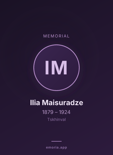 Memorial portrait of Ilia Maisuradze