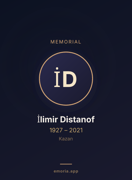 Memorial portrait of İlimir Distanof