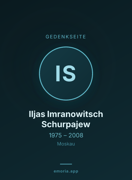 Gedenkportrait von Iljas Imranowitsch Schurpajew