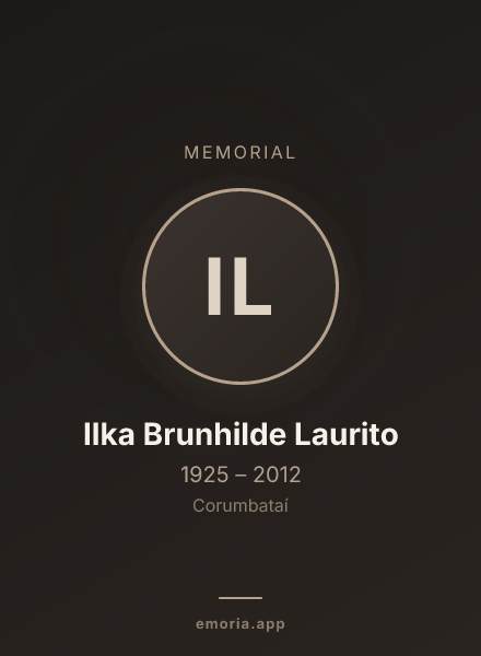 Memorial portrait of Ilka Brunhilde Laurito