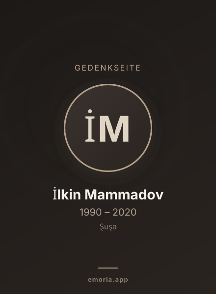 Gedenkportrait von İlkin Mammadov