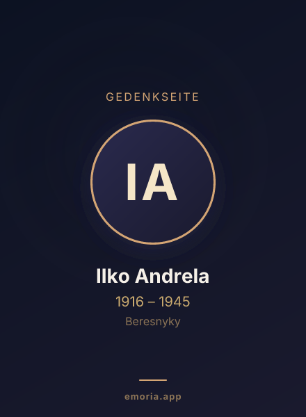 Gedenkportrait von Ilko Andrela