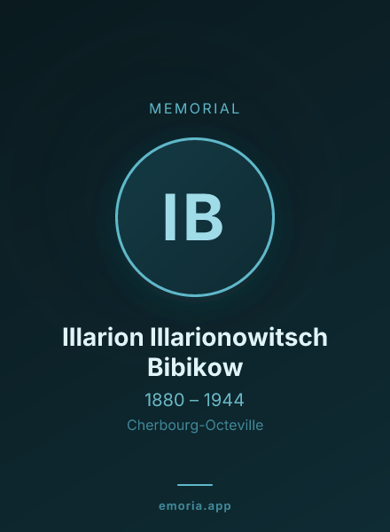 Memorial portrait of Illarion Illarionowitsch Bibikow