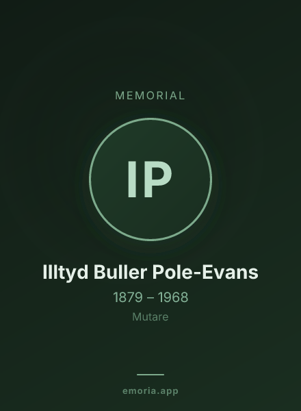 Memorial portrait of Illtyd Buller Pole-Evans