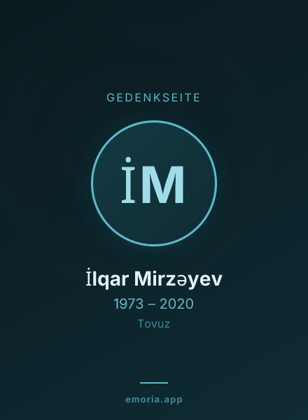 Gedenkportrait von İlqar Mirzəyev