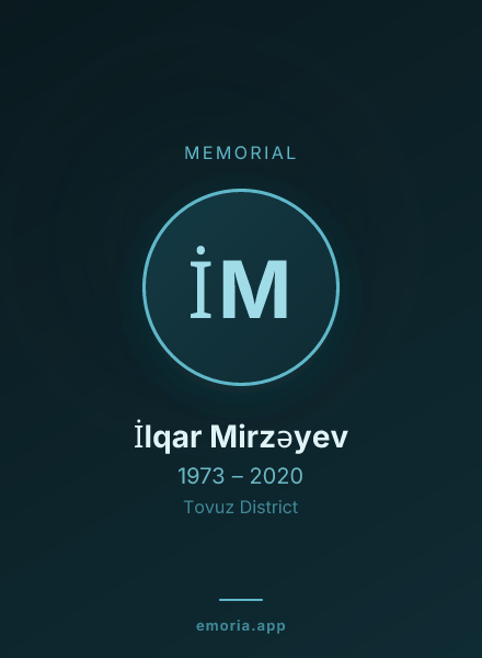 Memorial portrait of İlqar Mirzəyev