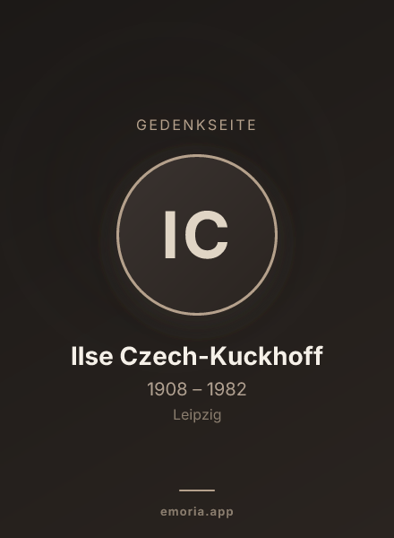 Gedenkportrait von Ilse Czech-Kuckhoff