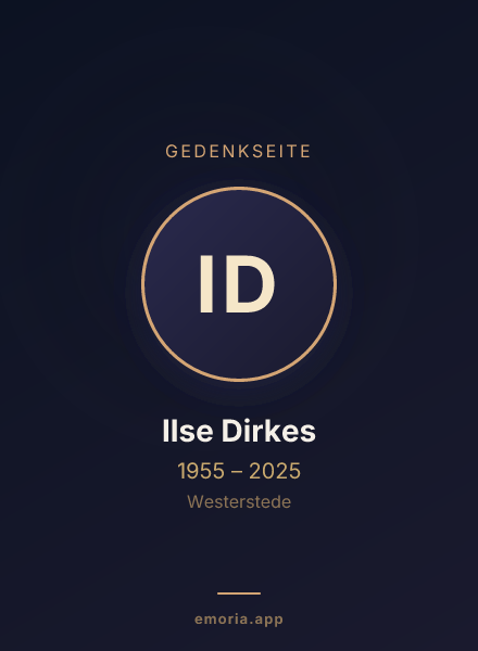 Gedenkportrait von Ilse Dirkes