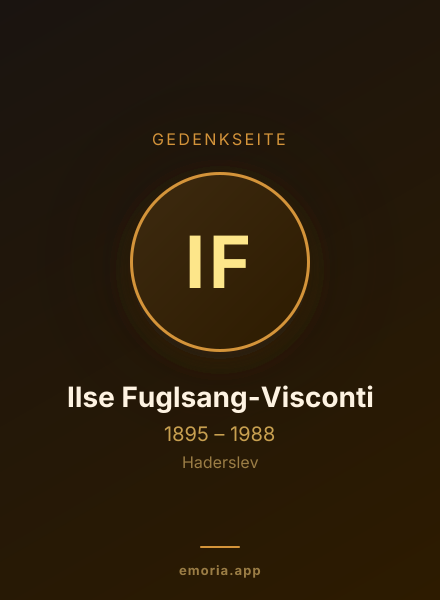 Gedenkportrait von Ilse Fuglsang-Visconti