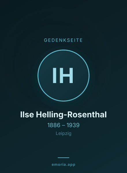 Gedenkportrait von Ilse Helling-Rosenthal