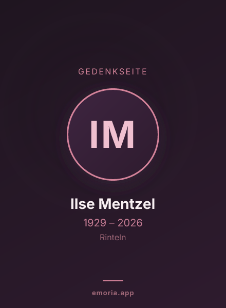 Gedenkportrait von Ilse Mentzel