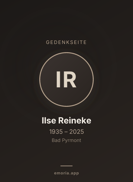 Gedenkportrait von Ilse Reineke