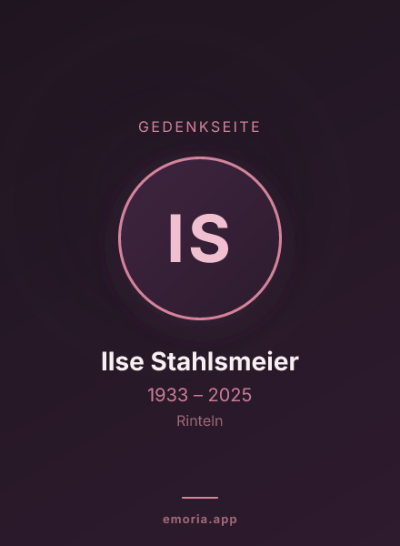 Gedenkportrait von Ilse Stahlsmeier