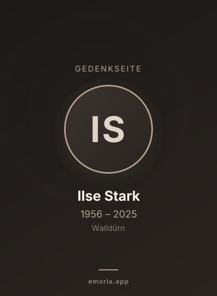 Gedenkportrait von Ilse Stark