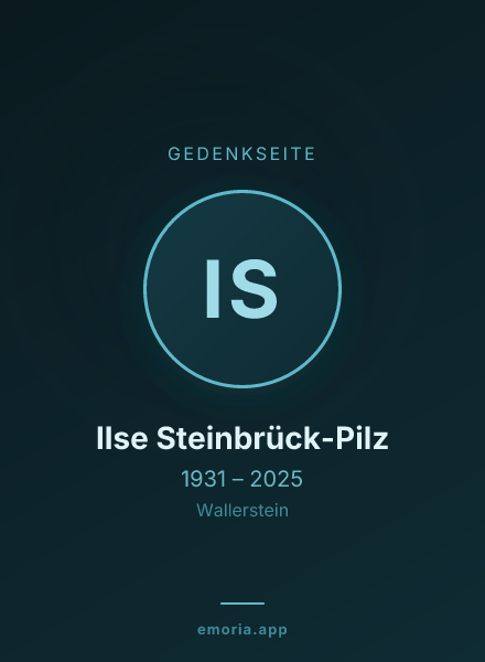 Gedenkportrait von Ilse Steinbrück-Pilz