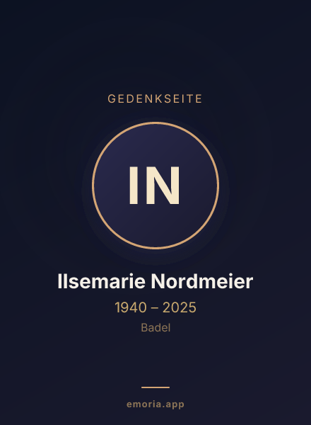 Gedenkportrait von Ilsemarie Nordmeier