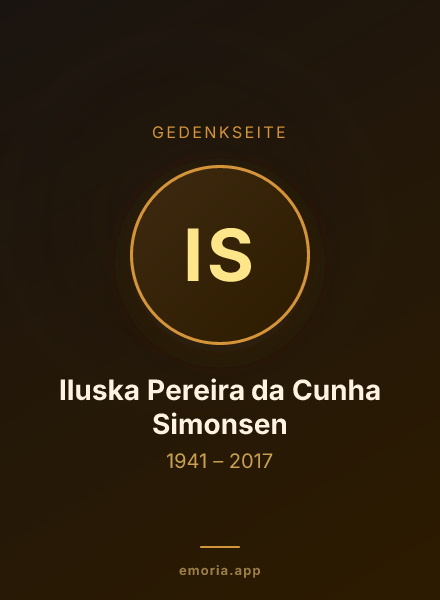Gedenkportrait von Iluska Pereira da Cunha Simonsen