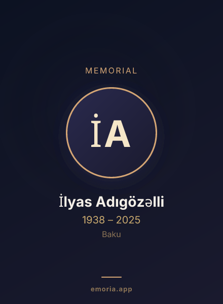 Memorial portrait of İlyas Adıgözəlli