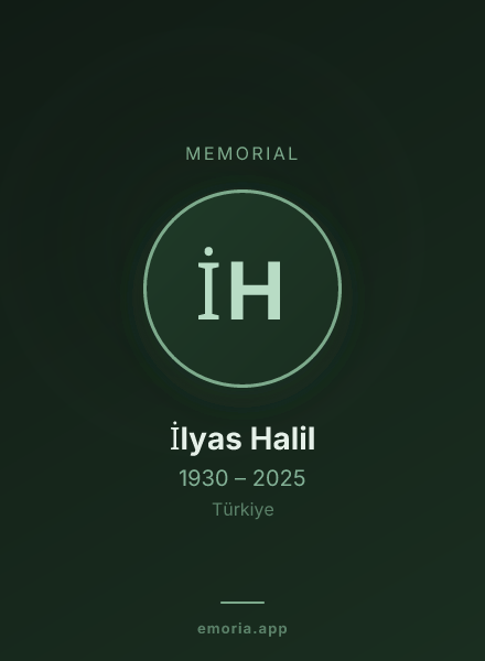 Memorial portrait of İlyas Halil