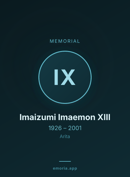 Memorial portrait of Imaizumi Imaemon XIII