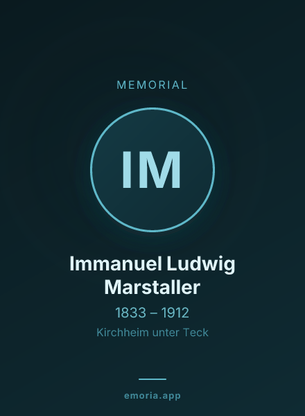 Memorial portrait of Immanuel Ludwig Marstaller