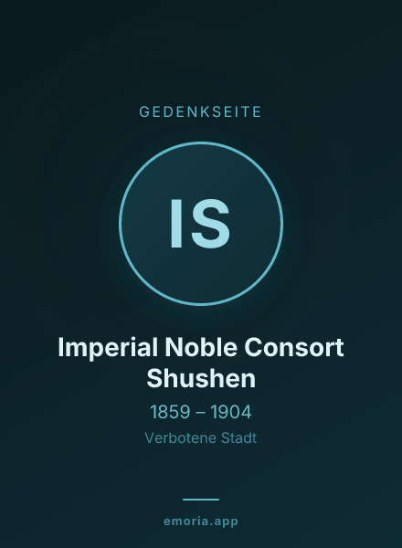 Gedenkportrait von Imperial Noble Consort Shushen