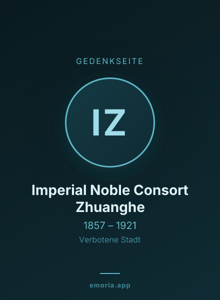 Gedenkportrait von Imperial Noble Consort Zhuanghe