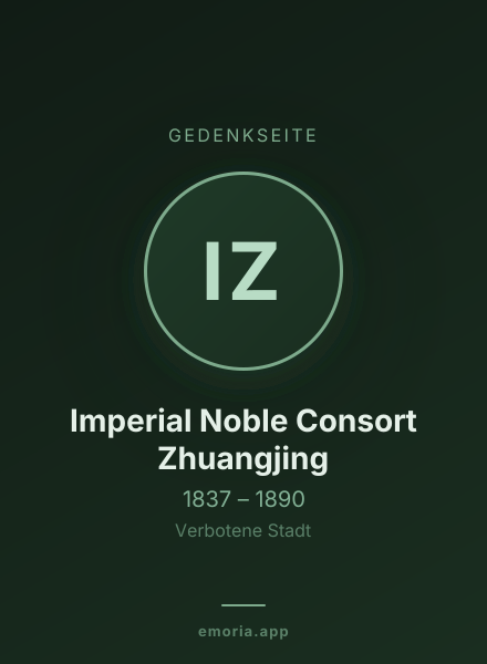 Gedenkportrait von Imperial Noble Consort Zhuangjing