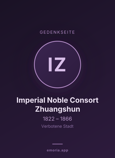 Gedenkportrait von Imperial Noble Consort Zhuangshun