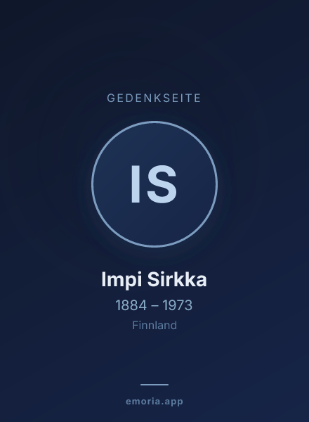 Gedenkportrait von Impi Sirkka