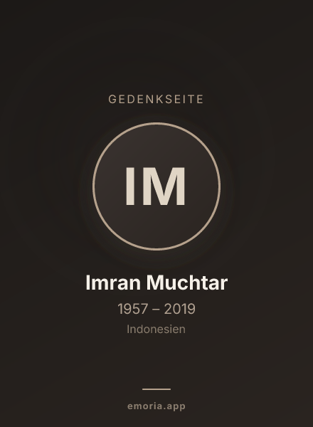 Gedenkportrait von Imran Muchtar