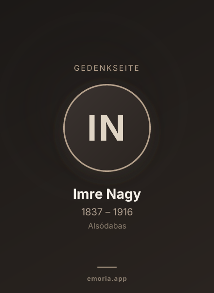 Gedenkportrait von Imre Nagy