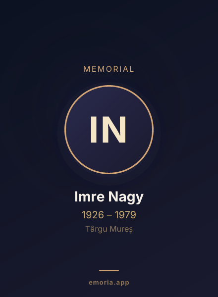 Memorial portrait of Imre Nagy
