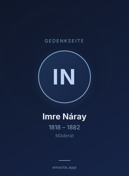 Gedenkportrait von Imre Náray