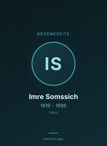Gedenkportrait von Imre Somssich