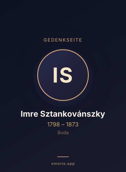 Gedenkportrait von Imre Sztankovánszky
