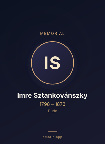 Memorial portrait of Imre Sztankovánszky