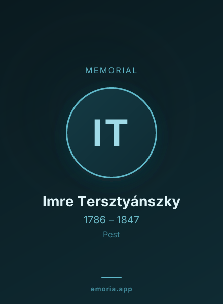 Memorial portrait of Imre Tersztyánszky