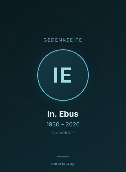 Gedenkportrait von In. Ebus