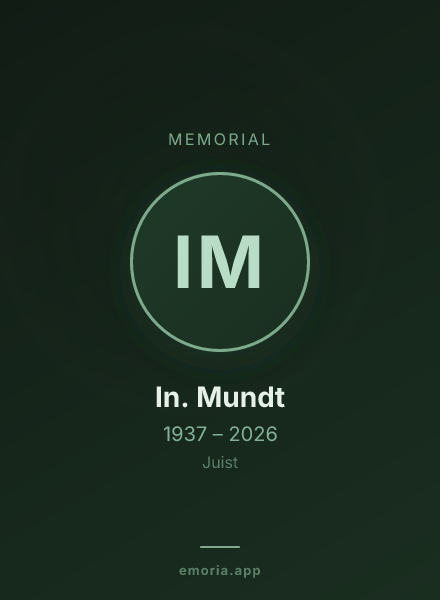 Memorial portrait of In. Mundt