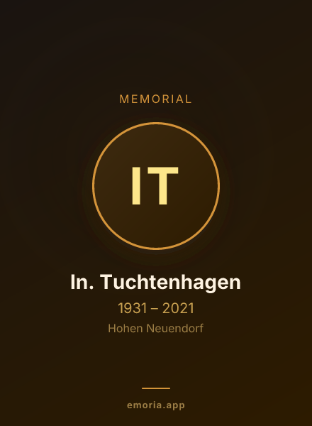 Memorial portrait of In. Tuchtenhagen
