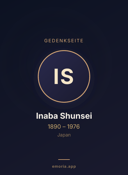 Gedenkportrait von Inaba Shunsei