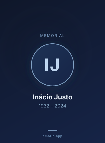 Memorial portrait of Inácio Justo