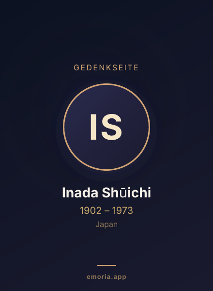 Gedenkportrait von Inada Shūichi