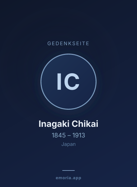 Gedenkportrait von Inagaki Chikai