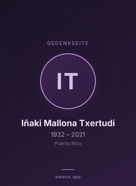Gedenkportrait von Iñaki Mallona Txertudi