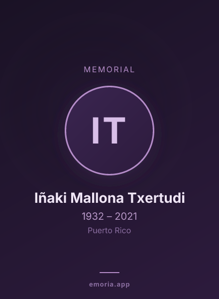 Memorial portrait of Iñaki Mallona Txertudi