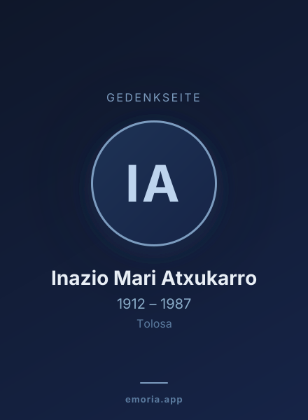 Gedenkportrait von Inazio Mari Atxukarro